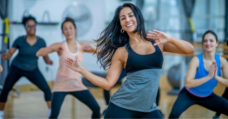 Woman Dancing At Gym